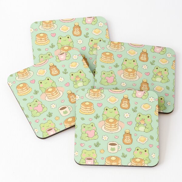 Item preview, Frog Pancake Morning Pattern designed and sold by Soft Berry Studio.