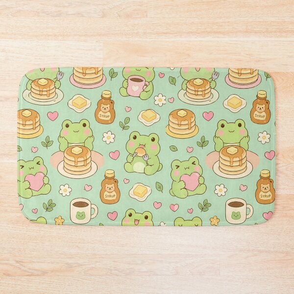 Item preview, Frog Pancake Morning Pattern designed and sold by Soft Berry Studio.