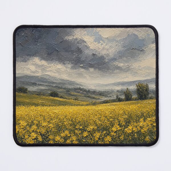 Item preview, Yellow field on a stormy day designed and sold by Judith Murphy.