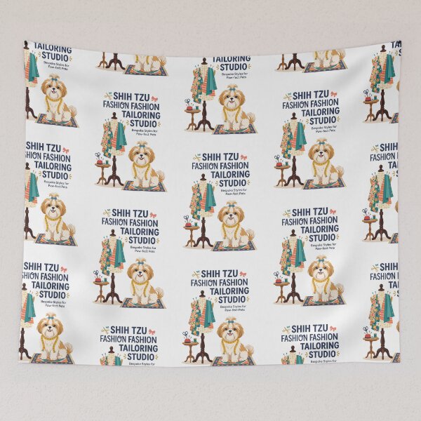 Item preview, Shih Tzu Fashion Tailoring Studio Dressmaker Design designed and sold by PictoVibe.
