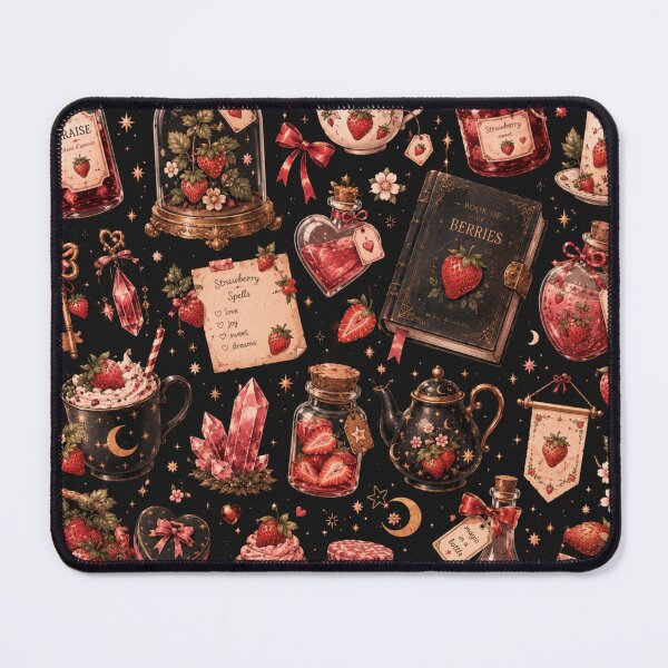 Item preview, Vintage Strawberry Botanical Pattern | Antique French Garden Aesthetic designed and sold by Aramdesing.