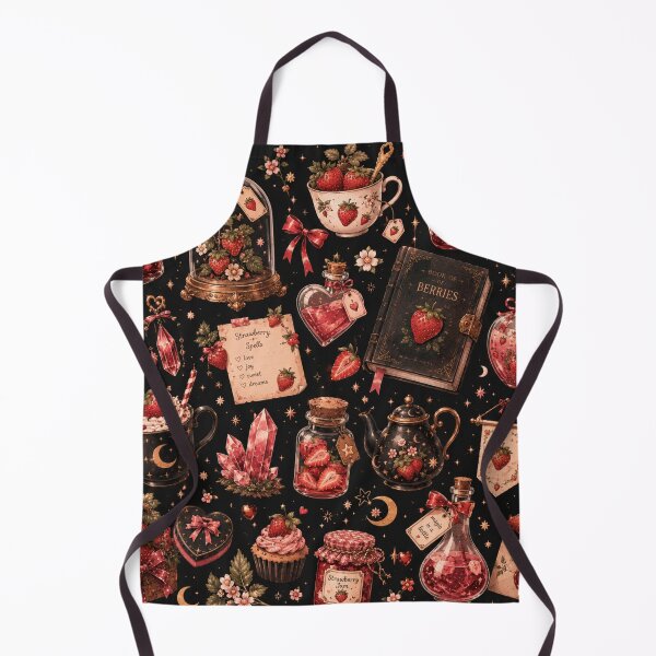 Item preview, Vintage Strawberry Botanical Pattern | Antique French Garden Aesthetic designed and sold by Aramdesing.