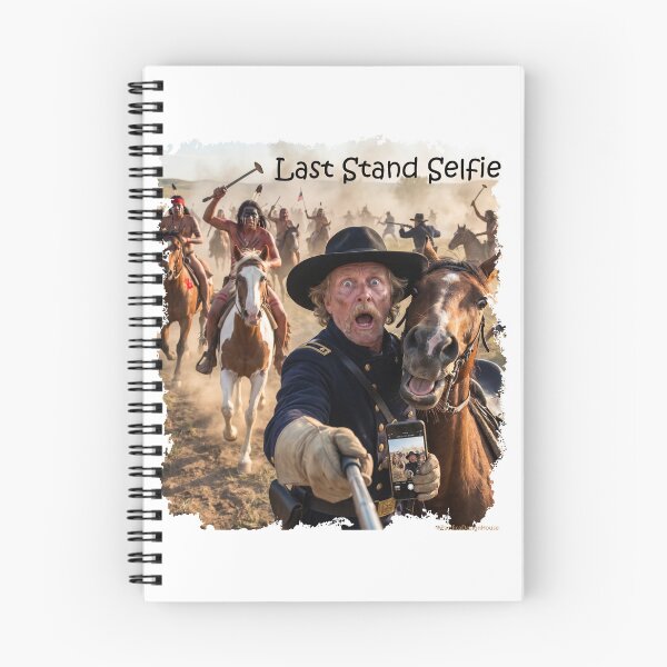 Item preview, Last Stand Selfie – Funny Custer Western Battle Art designed and sold by Pacifica Design House.