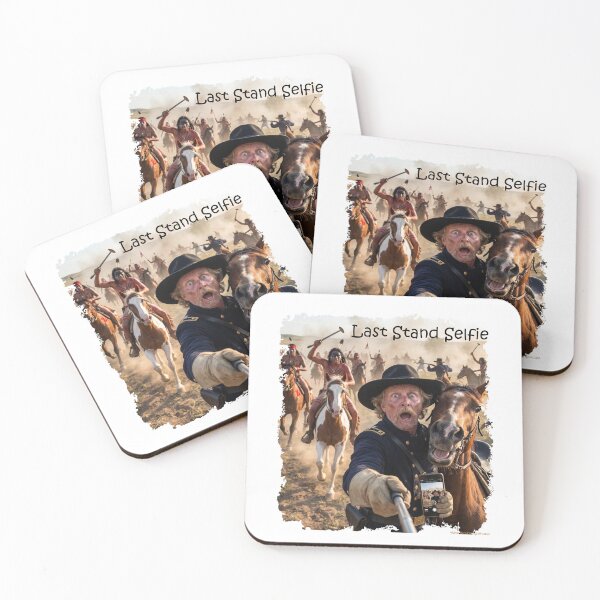 Item preview, Last Stand Selfie – Funny Custer Western Battle Art designed and sold by Pacifica Design House.