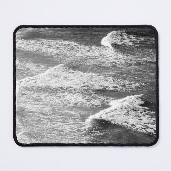 Item preview, Black And White Ocean Waves With Bubbly Surf designed and sold by DEC02.