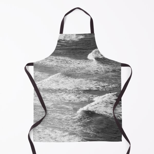Item preview, Black And White Ocean Waves With Bubbly Surf designed and sold by DEC02.