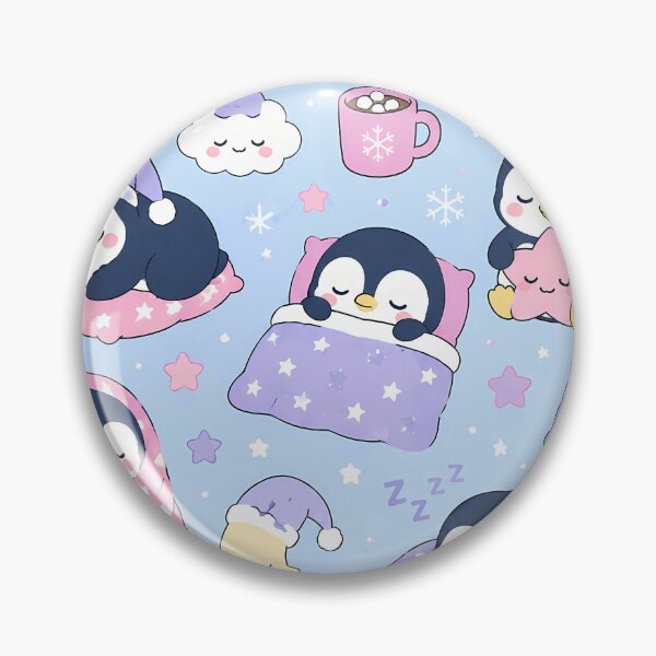 Item preview, Penguin Sleepy Stars Pattern designed and sold by Soft Berry Studio.
