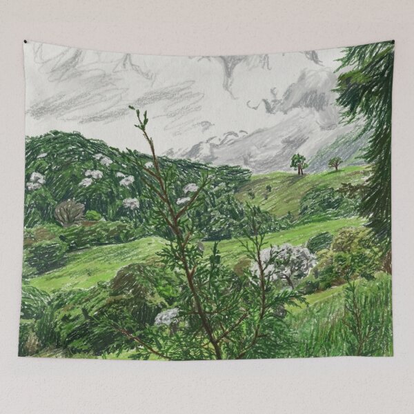 Item preview, Green hill under the clouds designed and sold by CristianCEB.