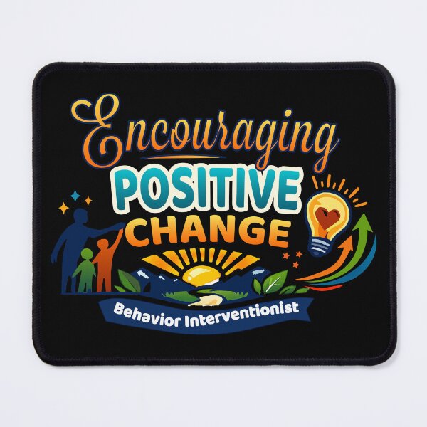 Item preview, Behavior Interventionist Encouraging Positive Change | Student Support Design designed and sold by Nubrixa-Studio.