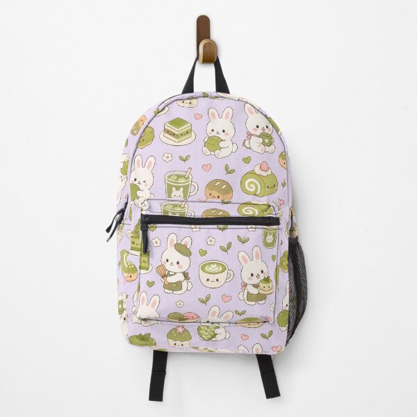 Item preview, Bunny Matcha Bakery Pattern designed and sold by Soft Berry Studio.