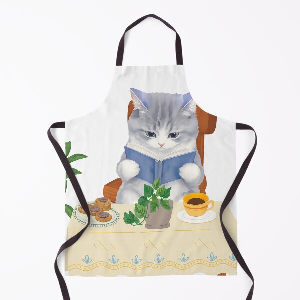 Item preview, Cute Cat Reading Book Vintage Aesthetic Graphic designed and sold by Novalovestudio.