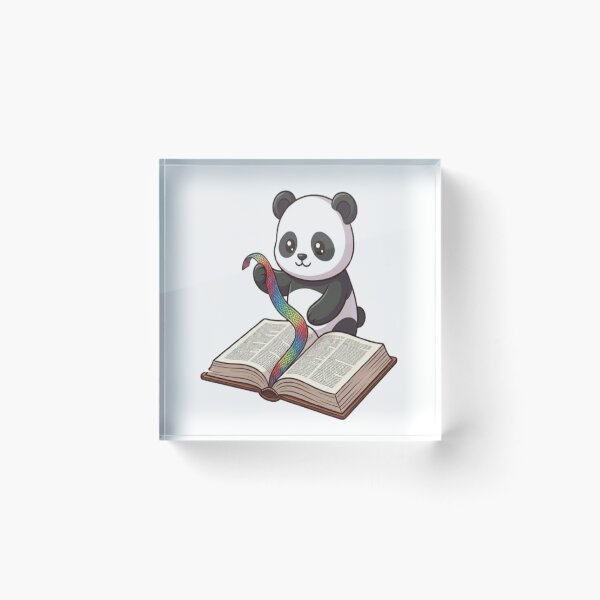 Item preview, Cute Panda Reading Colorful Bookmark designed and sold by Ella_Sketch.