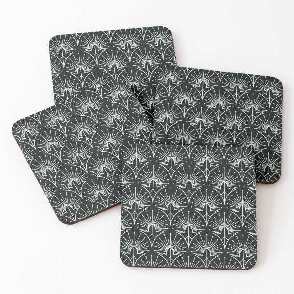Item preview, Luxurious Art Deco Black And White Romantic Pattern  designed and sold by DEC02.