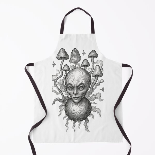 Item preview, Soft Monochrome Shaded Alien - Minimalist Sketch designed and sold by Ideniquo.