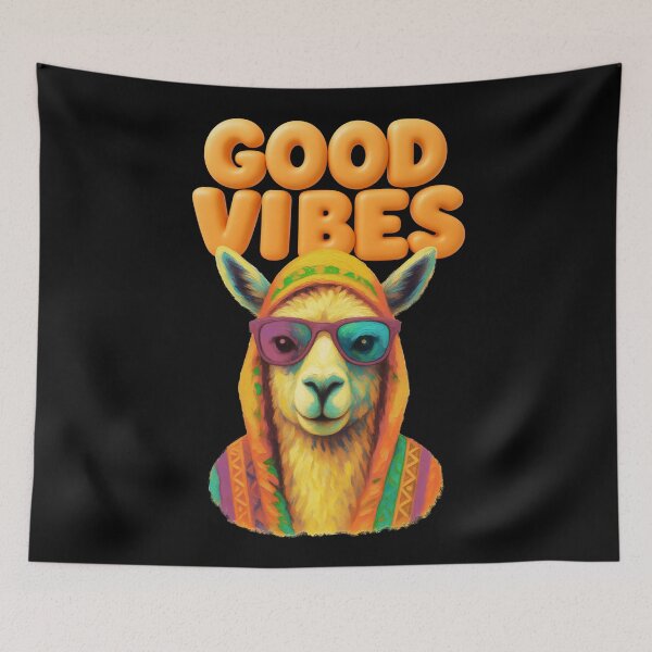 Item preview, Good Vibes Llama designed and sold by Eranthe Bernardo.