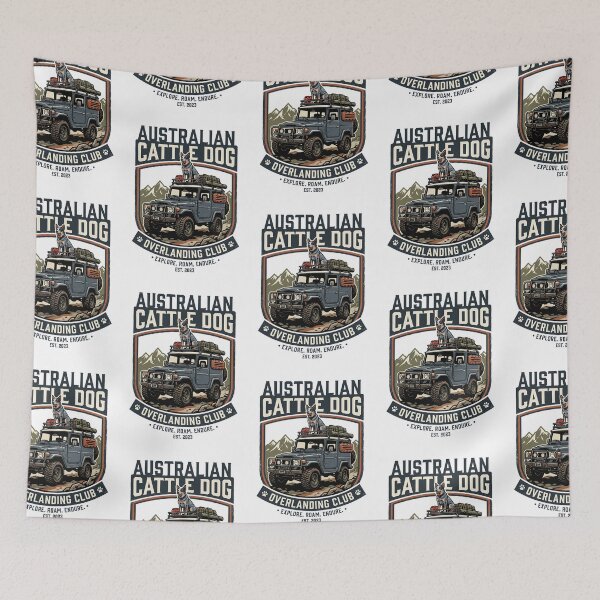 Item preview, Australian Cattle Dog Overlanding Club Offroad 4x4 designed and sold by PictoVibe.