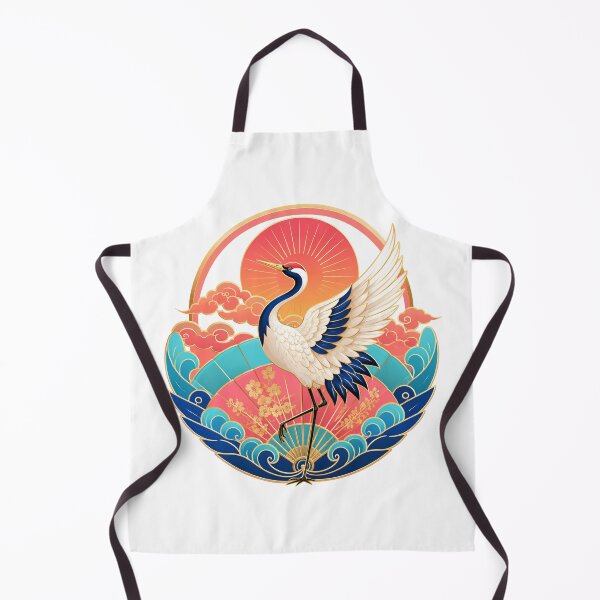 Item preview, Japanese Crane Sunrise designed and sold by syotos-ai.
