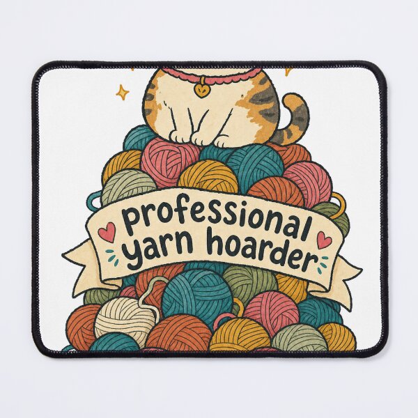 Item preview, Professional Yarn Hoarder Cat designed and sold by VisualArtsOasis.