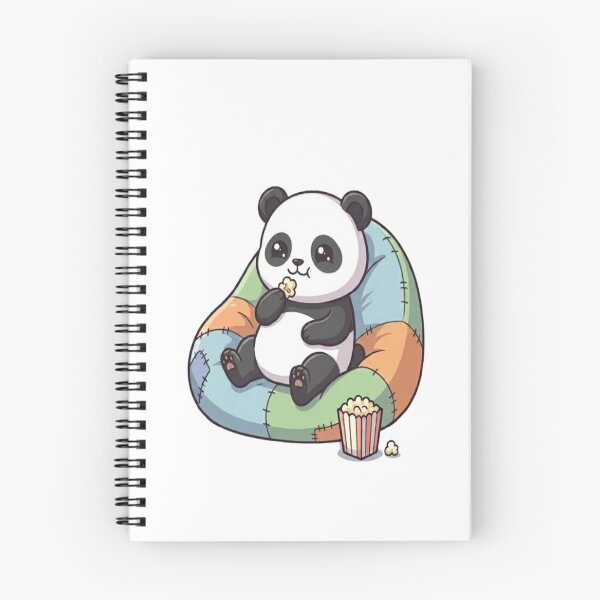 Item preview, Cute Panda Eating Popcorn Watching Movie designed and sold by Ella_Sketch.