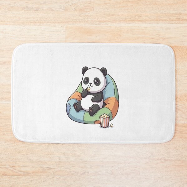 Item preview, Cute Panda Eating Popcorn Watching Movie designed and sold by Ella_Sketch.