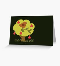 and a partridge in a pear tree Greeting Card