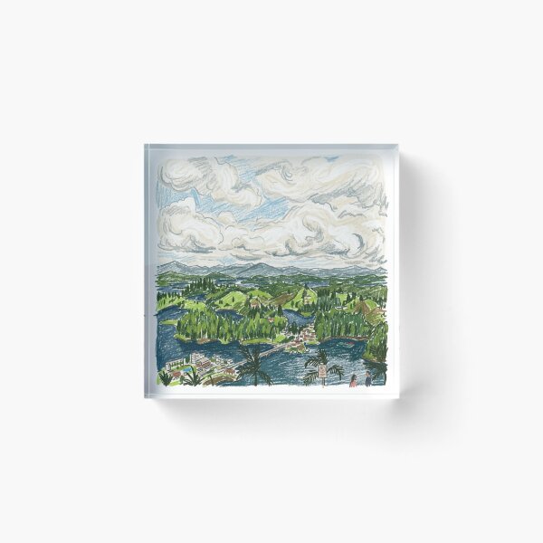 Item preview, Poem of the sky over the lake designed and sold by CristianCEB.