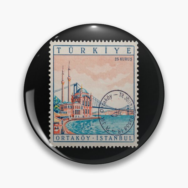 Item preview, Ortaköy Istanbul Bosphorus Postage Stamp Travel Sticker designed and sold by stickercuffs.