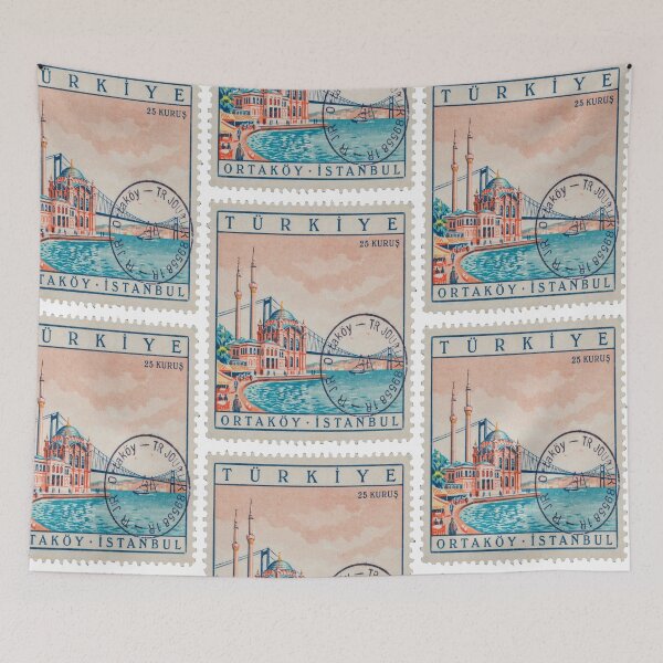 Item preview, Ortaköy Istanbul Bosphorus Postage Stamp Travel Sticker designed and sold by stickercuffs.