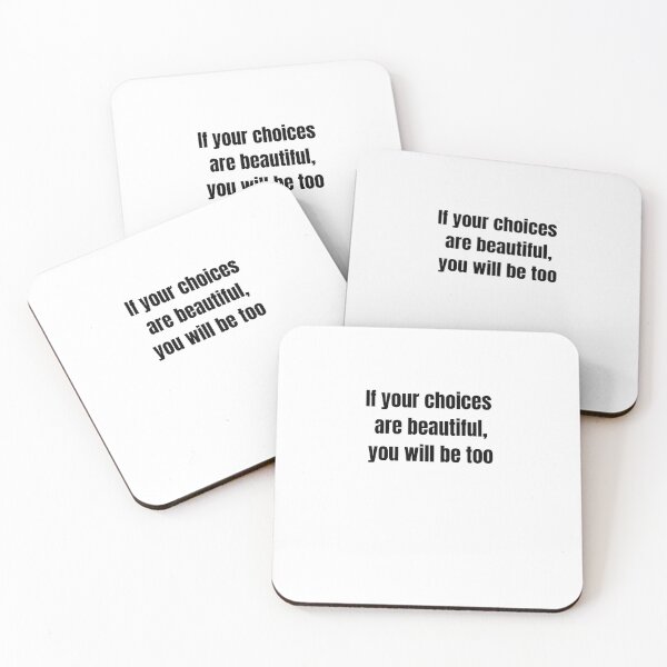Item preview, If your choices are beautiful, you will be too - Minimalist Quote designed and sold by Proverbiais.