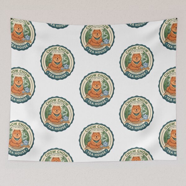 Item preview, Chow Chow Tea House Gaiwan Porcelain Ceremony designed and sold by PictoVibe.