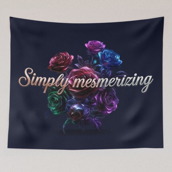Item preview, Mesmerizing Colorful Roses Aesthetic – Vibrant Floral Luxury Typography Art designed and sold by MartBook.