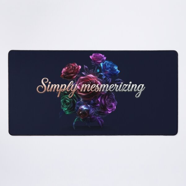 Item preview, Mesmerizing Colorful Roses Aesthetic – Vibrant Floral Luxury Typography Art designed and sold by MartBook.