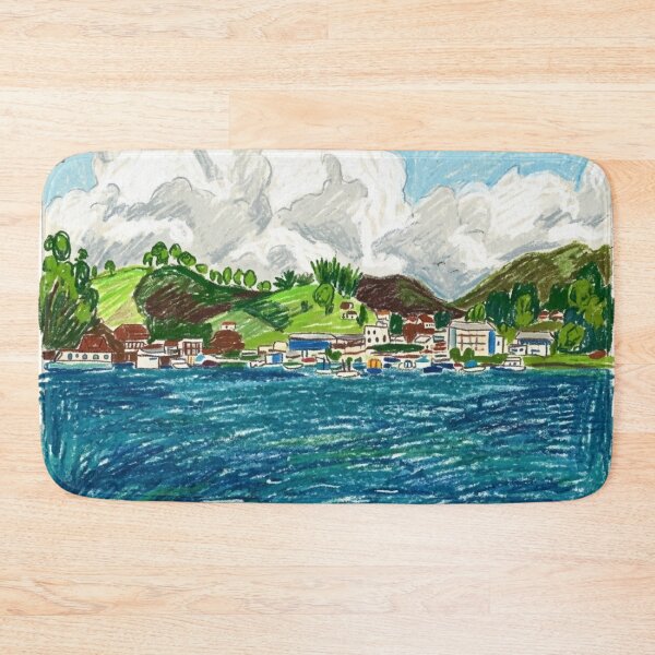 Item preview, The water gently rocks the town. designed and sold by CristianCEB.