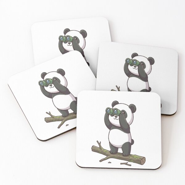 Item preview, Cute Panda Looking Through Binoculars designed and sold by Ella_Sketch.