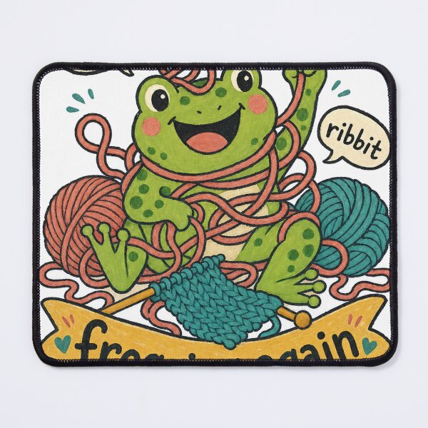 Item preview, Frogging Again Crochet Frog designed and sold by VisualArtsOasis.