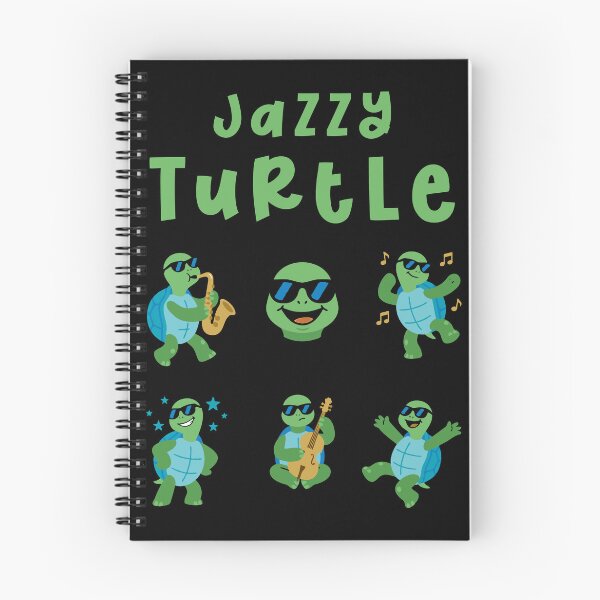 Item preview, Jazzy Turtle - Cute Pet Sticker Music Lover designed and sold by RedStreamStudio.