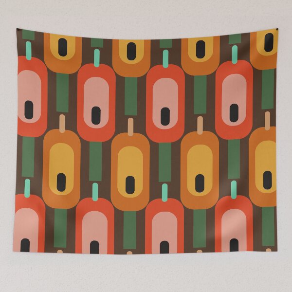 Item preview, Mid-Century Modern Yellow, Orange And Green Retro Pattern designed and sold by DEC02.