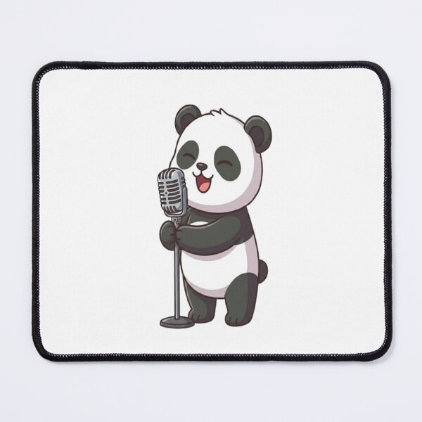 Item preview, Cute Panda Singing into Microphone designed and sold by Ella_Sketch.