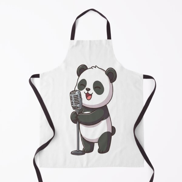 Item preview, Cute Panda Singing into Microphone designed and sold by Ella_Sketch.