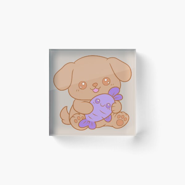 Item preview, Cute Kawaii Brown Puppy designed and sold by Phyllya Design.