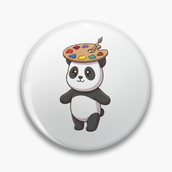 Item preview, Cute Panda Wearing Artist Palette designed and sold by Ella_Sketch.
