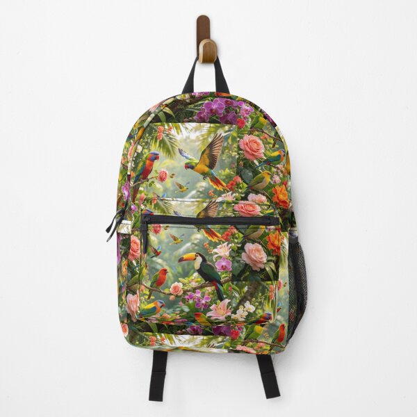 Item preview, Bright coloured birds and flowers  designed and sold by carlsmart1.