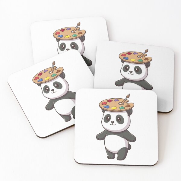 Item preview, Cute Panda Wearing Artist Palette designed and sold by Ella_Sketch.