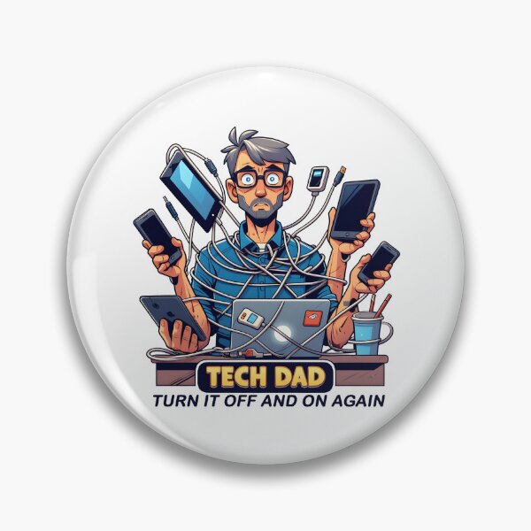 Item preview, Tech Dad Turn It Off And On Again designed and sold by grenithh.