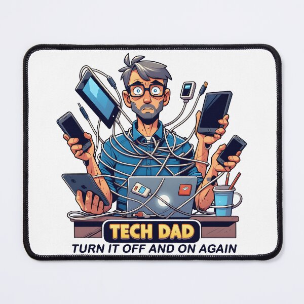 Item preview, Tech Dad Turn It Off And On Again designed and sold by grenithh.