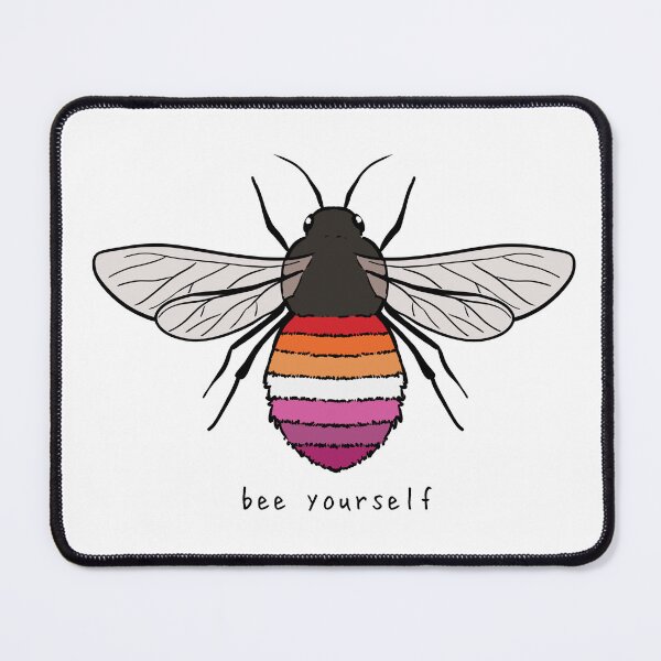 Item preview, Bee Yourself - Lesbian Pride Flag designed and sold by rorynorth.