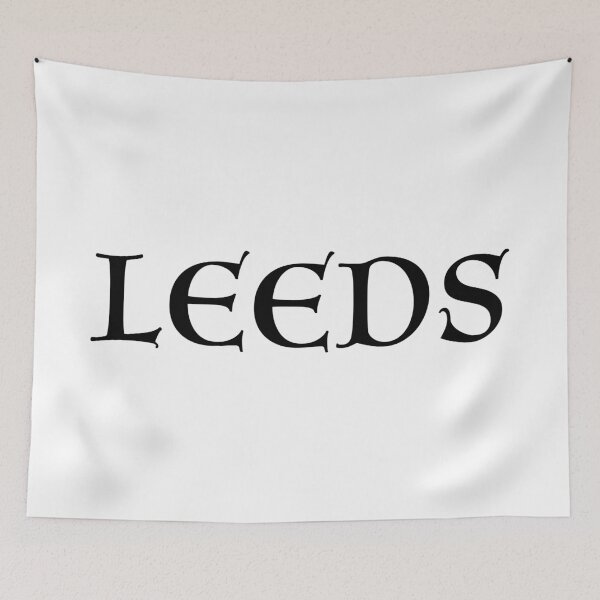 Item preview, Leeds old medieval style text (Black) designed and sold by STUDIO-72.