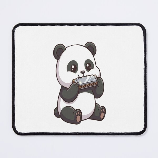 Item preview, Cute Panda Bear Playing Harmonica designed and sold by Ella_Sketch.