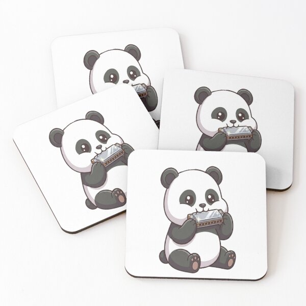 Item preview, Cute Panda Bear Playing Harmonica designed and sold by Ella_Sketch.
