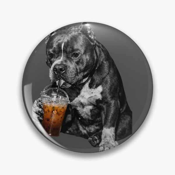 Item preview, Pitbull Coffee Chaos Shirt – Funny Pitbull Drinking Coffee Design designed and sold by Tws-Tees.